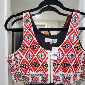 LF colorful beautiful crop top